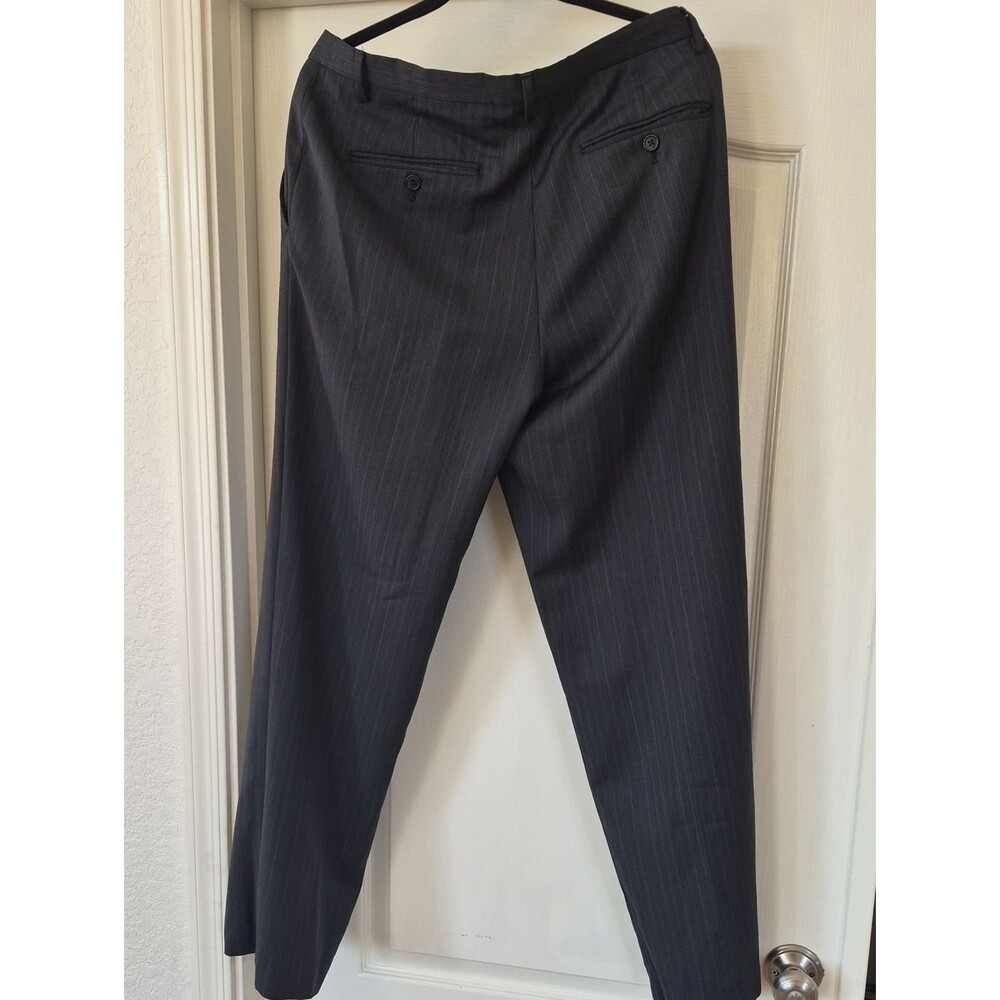 Calvin Klein Striped, 72% Wool Blend Pants Sz 33W 32L - Picture 13 of 15